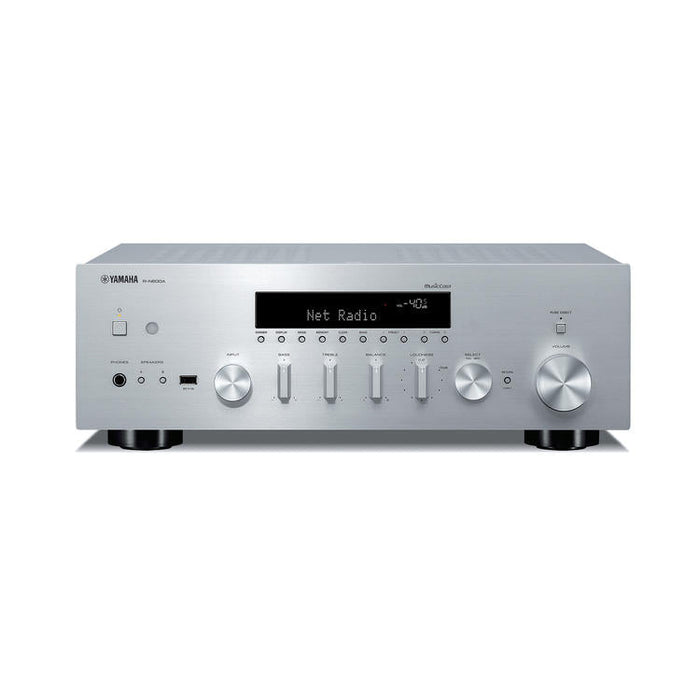 Yamaha R-N600A | Récepteur réseau/stéréo - MusicCast - Bluetooth - Wi-Fi - AirPlay 2 - Argent-Sonxplus Drummondville