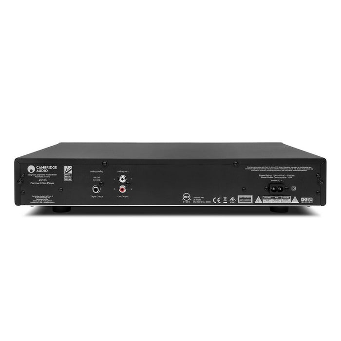 Cambridge AX-C35 | Lecteur CD - Sans interruption - DAC Wolfson - Gris-Sonxplus Drummondville