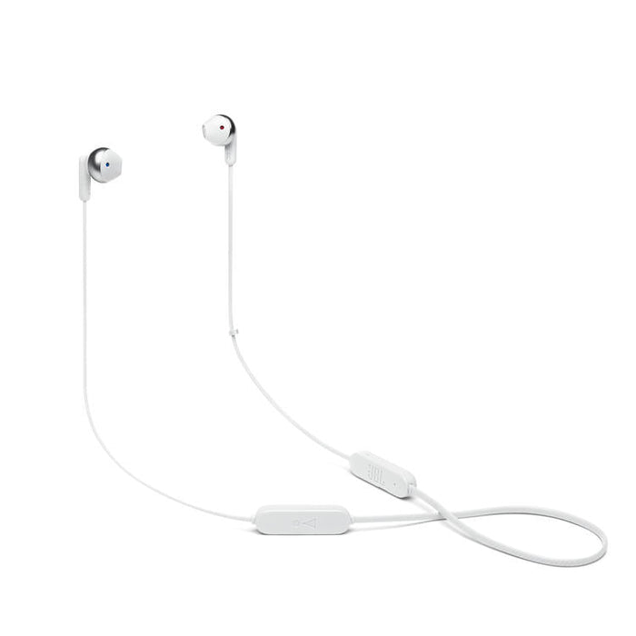 JBL Tune 215BT | Écouteurs sans fil intra-auriculaires - Bluetooth 5.0 - Son JBL Pure Bass - Connexion multi-source - Blanc-Sonxplus Drummondville