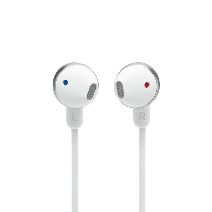 JBL Tune 215BT | Écouteurs sans fil intra-auriculaires - Bluetooth 5.0 - Son JBL Pure Bass - Connexion multi-source - Blanc-Sonxplus Drummondville