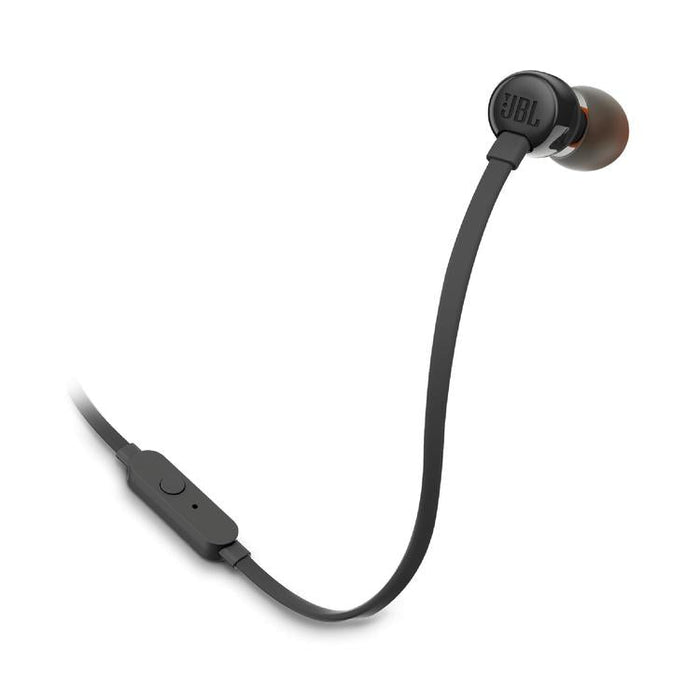 JBL Tune 110 | Écouteurs filaire intra-auriculaires - Avec télécommande 1 bouton - Microphone - Noir-Sonxplus Drummondville