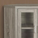 Monarch Specialties I 2701 | Meuble TV - 42" - En coin - Portes vitrés - Taupe Foncé-Sonxplus Drummondville