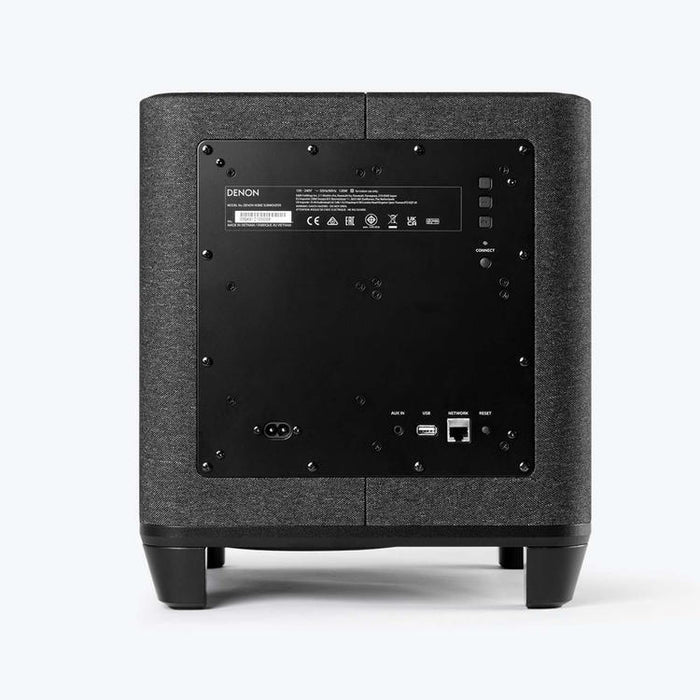 Denon Home Sub | Caisson de graves 8" - Sans fil - HEOS intégré - Connexion Wifi - Compatible avec barre de son et haut-parleurs Denon Home - Noir-Sonxplus Drummondville