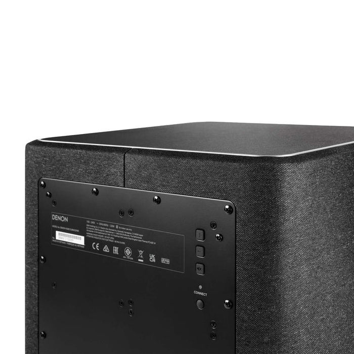 Denon Home Sub | Caisson de graves 8" - Sans fil - HEOS intégré - Connexion Wifi - Compatible avec barre de son et haut-parleurs Denon Home - Noir-Sonxplus Drummondville