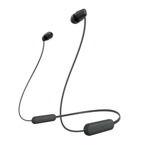 Sony WI-C100 | Écouteurs intra-auriculaires - Sans fil - Bluetooth - Autour du cou - Microphone - IPX4 - Noir-Sonxplus Drummondville