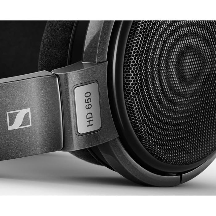 Sennheiser HD 650 | Écouteurs circum-auriculaires dynamique - Conception à dos ouvert - Pour Audiophile - Filaire - Câble OFC détachable - Noir-Sonxplus Drummondville