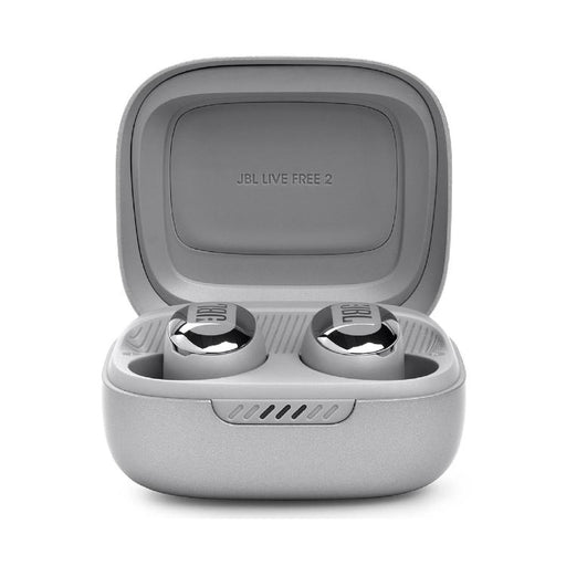 JBL Live Free 2 | Écouteurs intra-auriculaires - 100% Sans fil - Bluetooth - Smart Ambient - Microphones - Argent-Sonxplus Drummondville