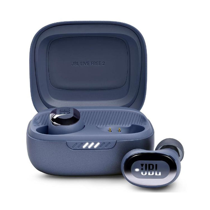 JBL Live Free 2 | Écouteurs intra-auriculaires - 100% Sans fil - Bluetooth - Smart Ambient - Microphones - Bleu-Sonxplus Drummondville