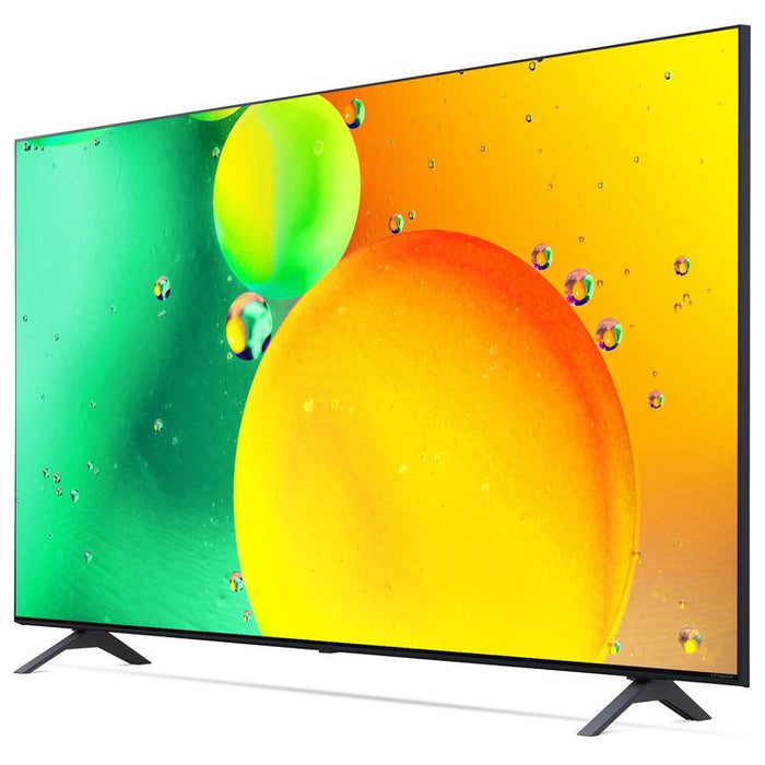 LG 65NANO75UQA | Téléviseur intelligent 65" NanoCell 4K - DEL - Série Nano75 - HDR - Processeur IA a5 Gen5 4K - Noir-Sonxplus Drummondville