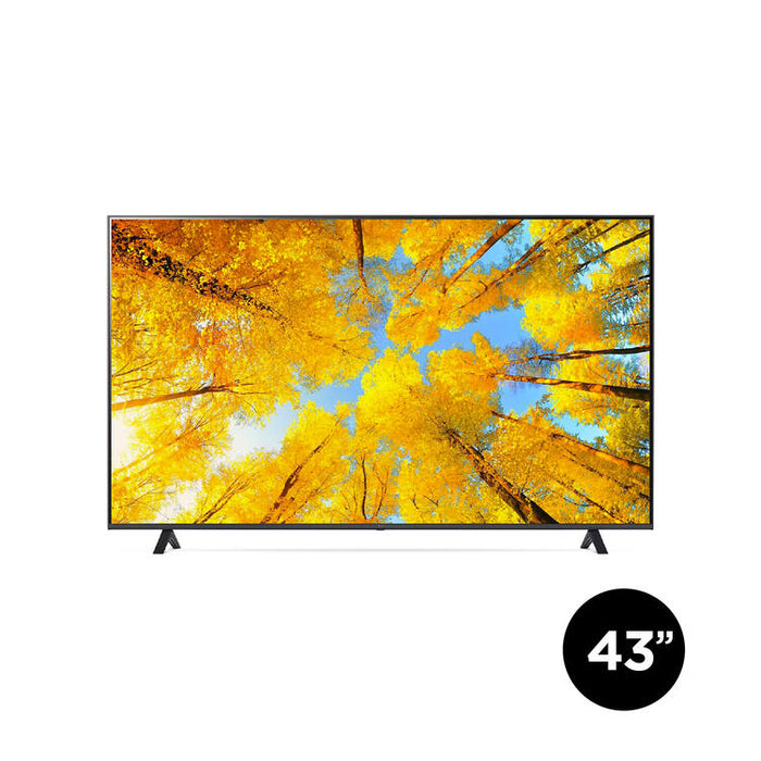 LG 43UQ7590PUB | Téléviseur intelligent 43" - UHD 4K - DEL - Série UQ7590 - HDR - Processeur IA a5 Gen5 4K - Noir-Sonxplus Drummondville