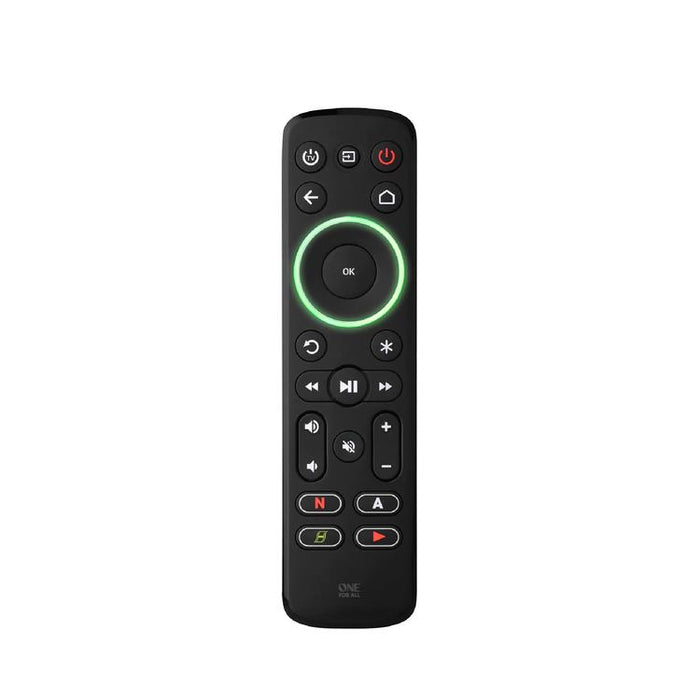 One for All URC7935R | Télécommande universelle intelligente pour téléviseur, appareil de streaming et barre de son - Série Smart - Noir-Sonxplus Drummondville