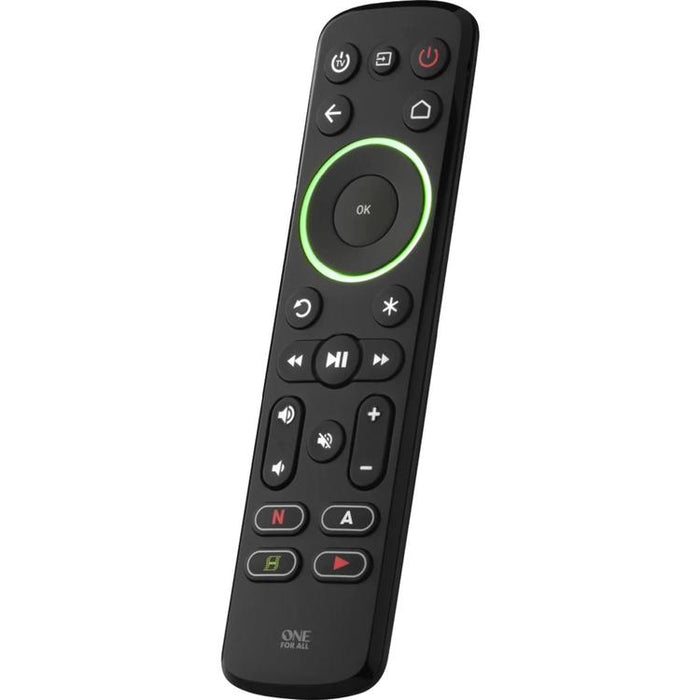 One for All URC7935R | Télécommande universelle intelligente pour téléviseur, appareil de streaming et barre de son - Série Smart - Noir-Sonxplus Drummondville