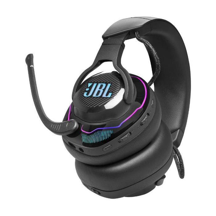 JBL Quantum 910 | Casque de jeu Pro circum-auriculaire - Sans Fil - Éclairage RGB - Réduction de bruit - Noir-Sonxplus Drummondville