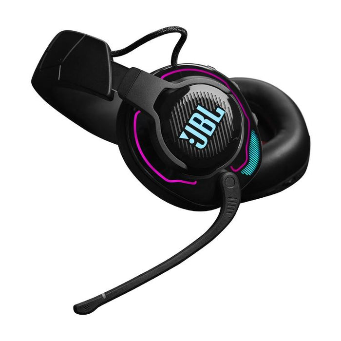 JBL Quantum 910 | Casque de jeu Pro circum-auriculaire - Sans Fil - Éclairage RGB - Réduction de bruit - Noir-Sonxplus Drummondville