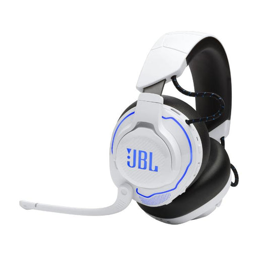 JBL Quantum 910P | Casque de jeu Pro circum-auriculaire - Sans Fil - Pour Console Playstation - Éclairage RGB - Réduction de bruit - Blanc/Bleu-Sonxplus Drummondville