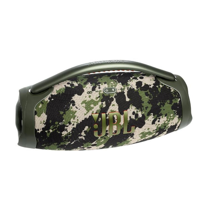 JBL Boombox 3 | Haut-parleur portable - Bluetooth - IP67 - 3 Voies - Camouflage-Sonxplus Drummondville