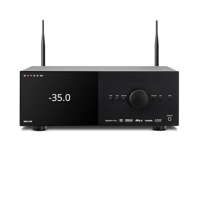 Anthem MRX 540 8K | Préamplificateur 7.2 canaux et Amplificateur 5 canaux - 100 W - Noir-Sonxplus Drummondville