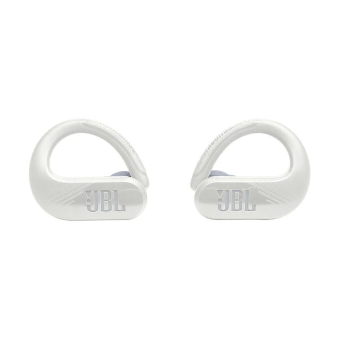 JBL Endurance Peak III | Écouteurs Sport intra-auriculaires - 100% Sans fil - Étanche - Conception Powerhook - Blanc-Sonxplus Drummondville