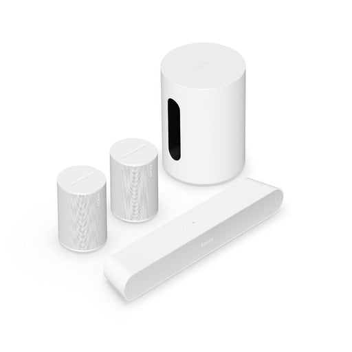 Sonos | Ensemble immersif avec Ray - Sub Mini - 2 x Era 100 - Blanc-Sonxplus Drummondville