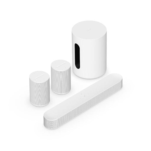 Sonos | Ensemble immersif avec Beam - Sub Mini - Era 100 - Blanc-Sonxplus Drummondville