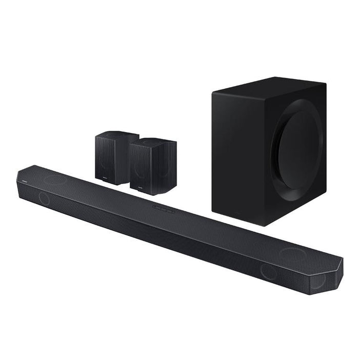 Samsung HWQ990C | Barre de son - 11.1.4 canaux - Dolby ATMOS sans fil - Avec caisson de graves sans fil et Haut-parleurs arrière inclus - Série Q - 656W - Noir-Sonxplus Drummondville