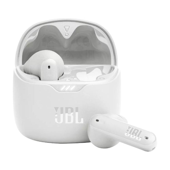 JBL Tune Flex | Écouteurs intra-auriculaires - 100% Sans fil - Bluetooth - Réduction de bruit - Conception Stick-open - IPX4 - Blanc-Sonxplus Drummondville