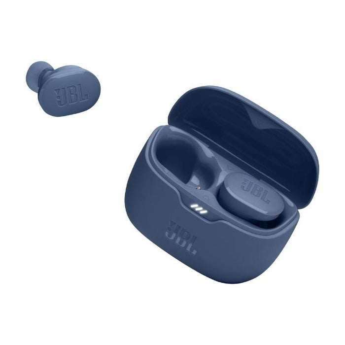 JBL Tune Buds | Écouteurs intra-auriculaires - 100% Sans fil - Bluetooth - Réduction de bruit - 4 microphones - Bleu-Sonxplus Drummondville