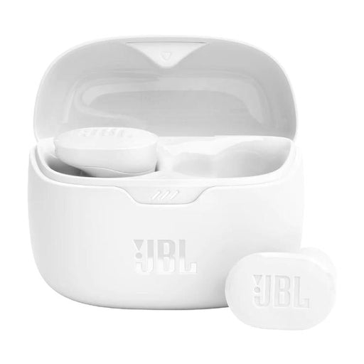 JBL Tune Buds | Écouteurs intra-auriculaires - 100% Sans fil - Bluetooth - Réduction de bruit - 4 microphones - Blanc-Sonxplus Drummondville