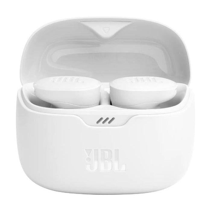 JBL Tune Buds | Écouteurs intra-auriculaires - 100% Sans fil - Bluetooth - Réduction de bruit - 4 microphones - Blanc-Sonxplus Drummondville