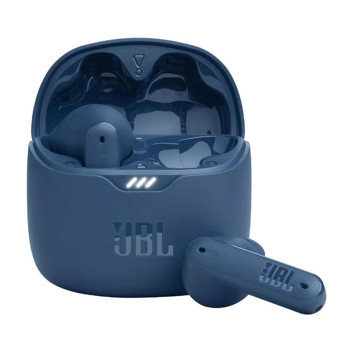 JBL Tune Flex | Écouteurs intra-auriculaires - 100% Sans fil - Bluetooth - Réduction de bruit - Conception Stick-open - IPX4 - Bleu-Sonxplus Drummondville