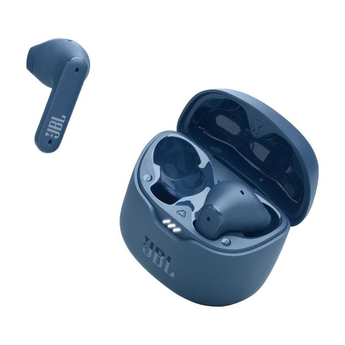 JBL Tune Flex | Écouteurs intra-auriculaires - 100% Sans fil - Bluetooth - Réduction de bruit - Conception Stick-open - IPX4 - Bleu-Sonxplus Drummondville