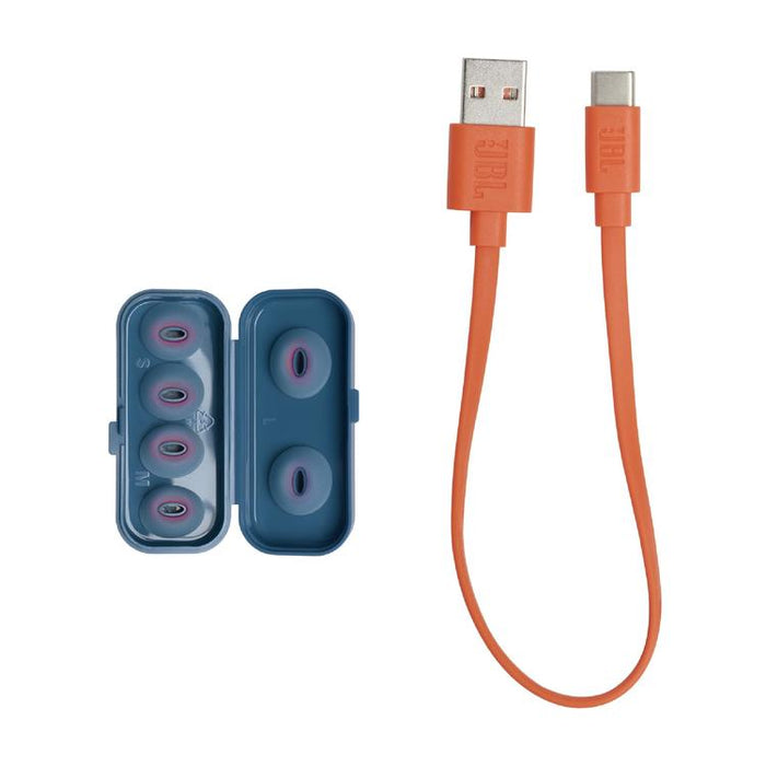 JBL Tune Flex | Écouteurs intra-auriculaires - 100% Sans fil - Bluetooth - Réduction de bruit - Conception Stick-open - IPX4 - Bleu-Sonxplus Drummondville