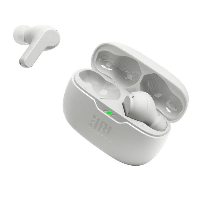 JBL Vibe Beam | Écouteurs intra-auriculaires - Sans fil - Bluetooth - Technologie Smart Ambient - Blanc-Sonxplus Drummondville