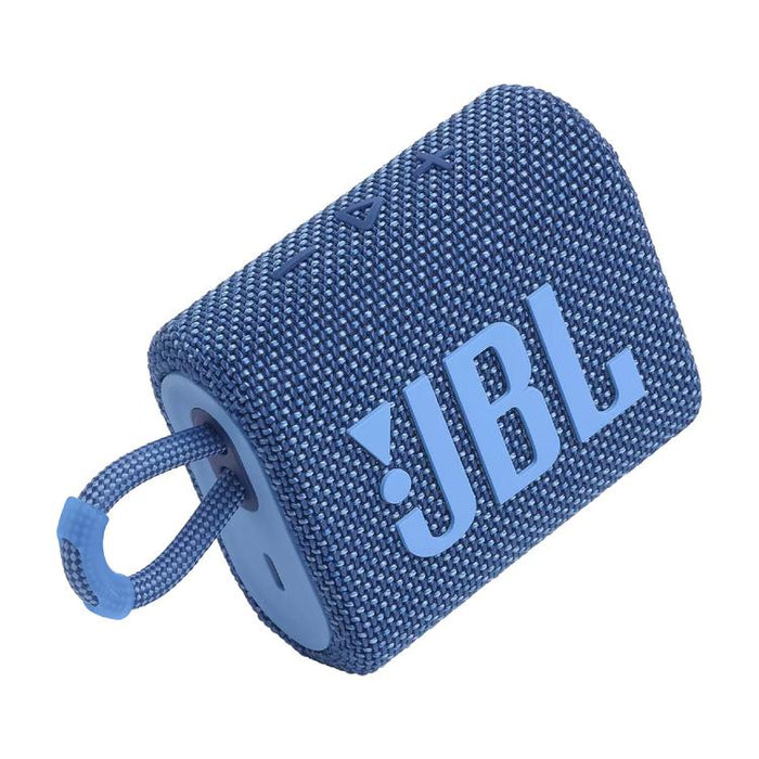 JBL Go 3 Eco | Mini Haut-parleur - Ultra-portable - Bluetooth - IP67 - Bleu-Sonxplus Drummondville