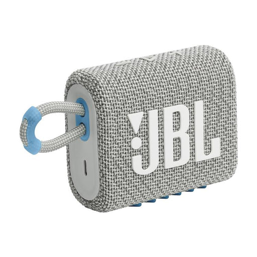 JBL Go 3 Eco | Mini Haut-parleur - Ultra-portable - Bluetooth - IP67 - Blanc-Sonxplus Drummondville