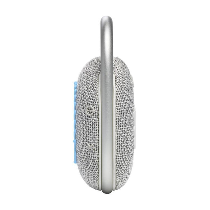 JBL Clip 4 Eco | Haut-parleur - Ultra-portable - Étanche - Bluetooth - Mousqueton intégré - Blanc-Sonxplus Drummondville