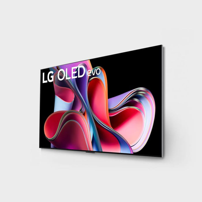 LG OLED65G3PUA | Téléviseur intelligent 65" 4K OLED Evo - Edition Gallery - Série G3 - Cinéma HDR - Processeur IA a9 Gén.6 4K - Noir-Sonxplus Drummondville