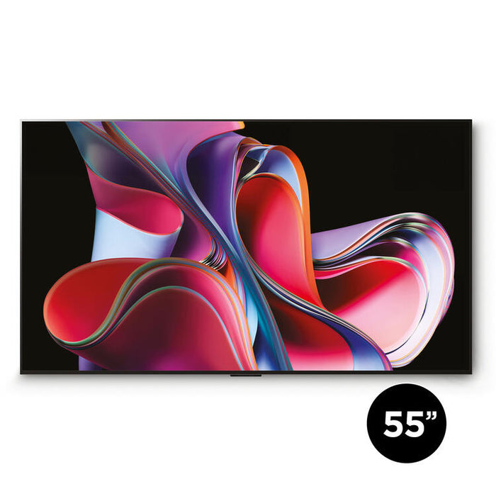 LG OLED55G3PUA | Téléviseur intelligent 55" 4K OLED Evo - Edition Gallery - Série G3 - Cinéma HDR - Processeur IA a9 Gén.6 4K - Noir-Sonxplus Drummondville