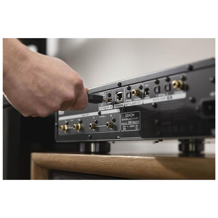 Denon DNP-2000NE | Lecteur réseau Haute Résolution - HEOS intégré - Wi-fi - Noir-Sonxplus Drummondville