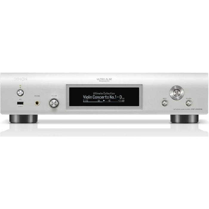 Denon DNP-2000NE | Lecteur réseau haute résolution - HEOS intégré - Wi-fi - Argent-Sonxplus Drummondville