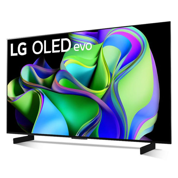 LG OLED42C3PUA | Téléviseur intelligent 42" OLED evo 4K - Série C3 - HDR - Processeur IA a9 Gen6 4K - Noir-Sonxplus Drummondville