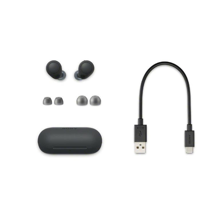 Sony WFC700N | Ecouteurs sans fil - Microphone - Intra-Auriculaires - Bluetooth - Reduction active du bruit - Noir-Sonxplus Drummondville