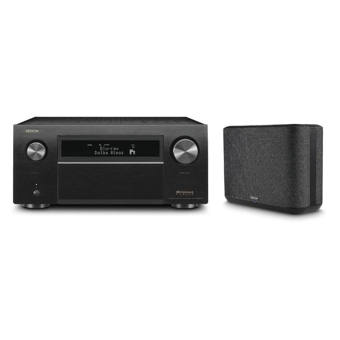 Denon AVRX8500HA & HOME250 | Ensemble Récepteur AV 13.2 canaux et haut-parleur sans-fil - Cinéma maison - Bluetooth - Wi-Fi - 8K - HEOS - Noir-Sonxplus Drummondville