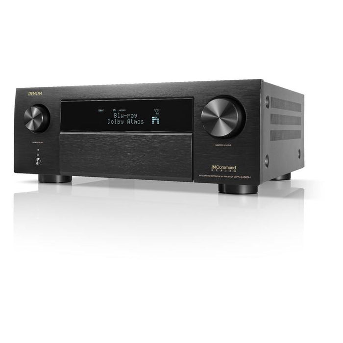 Denon AVRX4800H & HOME250 | Récepteur AV 9.4 canaux et haut-parleur sans-fil - 8K - Auro 3D - Cinéma maison - HEOS - Noir-Sonxplus Drummondville