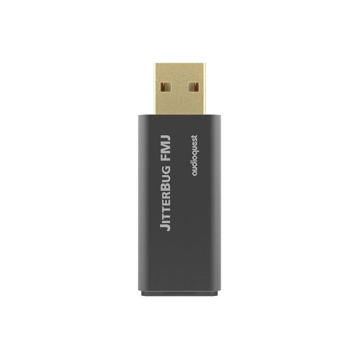 Audioquest JitterBug | Filtre de bruit USB - Full metal jacket - Noir-Sonxplus Drummondville