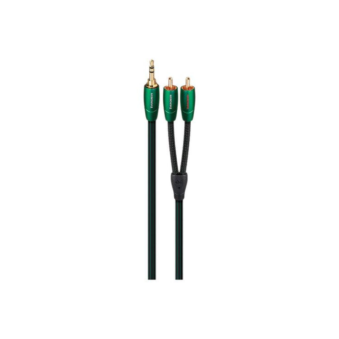 Audioquest Evergreen | Câble 3,5mm à RCA - Fiche RCA plaqués Or - 1 Mètre-Sonxplus Drummondville