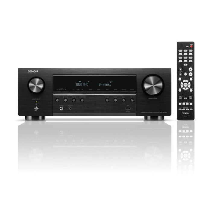 DENON AVRS670H | Récepteur AV cinéma maison 5.2 Canaux - HDMI 8K - Heos intégré - Bluetooth - Wi-Fi - Noir-Sonxplus Drummondville