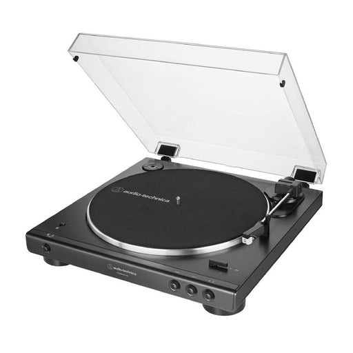 Audio Technica AT-LP60XBT-USB-BK | Table tournante Stéréo - Entièrement automatique - Entraînement par courroie - USB - Bluetooth - Noir-Sonxplus Drummondville