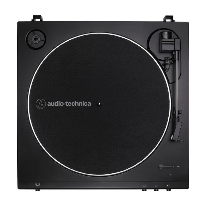 Audio Technica AT-LP60XBT-USB-BK | Table tournante Stéréo - Entièrement automatique - Entraînement par courroie - USB - Bluetooth - Noir-Sonxplus Drummondville