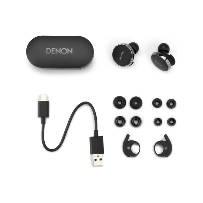 Denon PERL PRO | Écouteurs intra-auriculaires - Sans fil - Bluetooth - Technologie Masimo Adaptive Acoustic - Noir-Sonxplus Drummondville